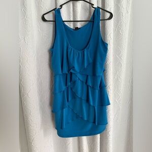 B.Design(M)-Chic Blue Layered Sleevless Tank Top